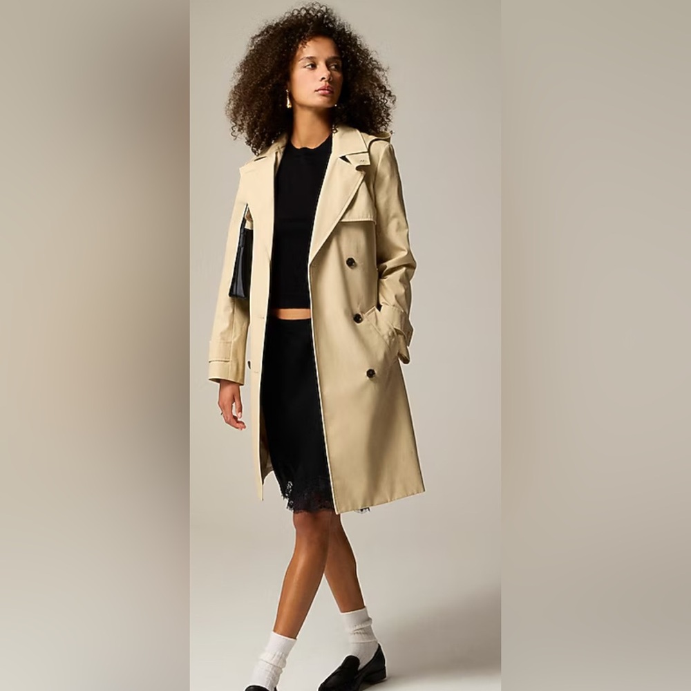 J. Crew Icon Classic Trench Coat, 12P.  Runs small.